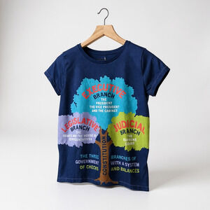 Kids Graphic Government Branches Tee Of the People By the People Shirt Size 14